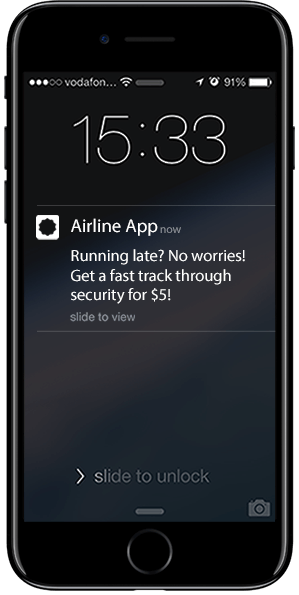 Alert Airline Using Mobile Ads