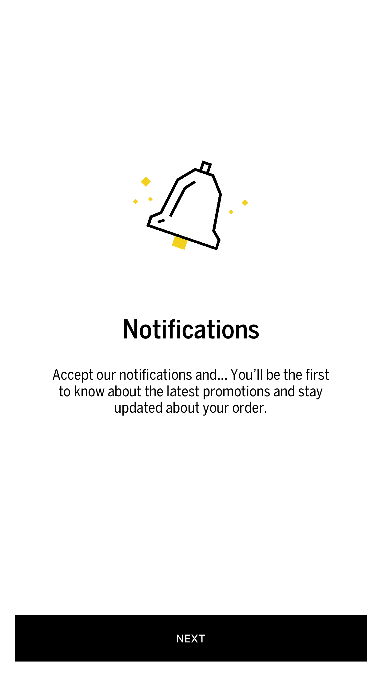 Bershka Mobile App Notification Permission