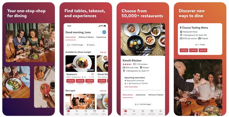 OpenTable is a great app for Valentine's Day